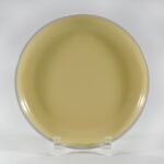 16-piece glossy yellow rimmed stoneware dinner set by Xuye Ceramics