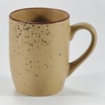 16-piece matte brown speckled stoneware dinner set by Xuye Ceramics