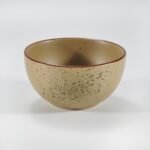 16-piece matte brown speckled stoneware dinner set by Xuye Ceramics