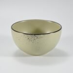 16-piece matte khaki speckled stoneware dinner set by Xuye Ceramics
