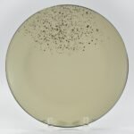 16-piece matte khaki speckled stoneware dinner set by Xuye Ceramics