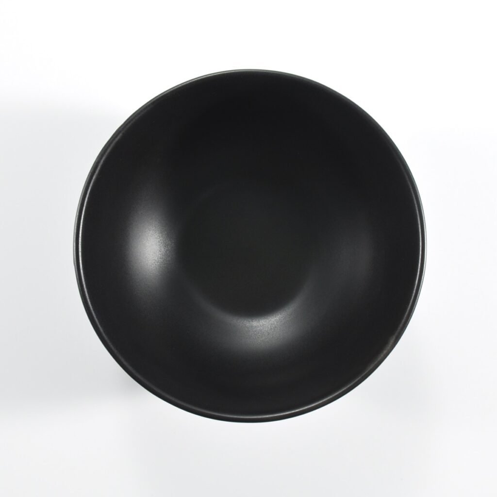 Embossed Ramen Bowl Straight Rim Matte Black